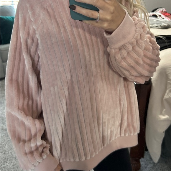 Pink Ribbed Sweater - Picture 2 of 2